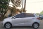 Silver Hyundai Grand i10 2015 Hatchback at Automatic  for sale in Manila-3