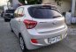 Silver Hyundai Grand i10 2015 Hatchback at Automatic  for sale in Manila-2