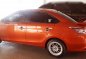 Orange Toyota Vios 2016 Sedan at Automatic  for sale in Manila-1