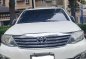 White Toyota Fortuner 2012 for sale in Manila-0