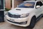 Sell Pearl White 2015 Toyota Fortuner in Banaue-0