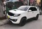 Selling White Toyota Fortuner 2016 in Subic-1