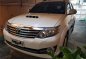 Pearl White Toyota Fortuner 2015 for sale in Cabanatuan-0