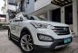 White Hyundai Santa Fe 2014 -0