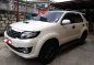 Pearl White Toyota Fortuner 2015 for sale in Paranaque-0