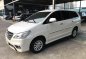 Pearl White Toyota Innova 2015 for sale in Pasig-3