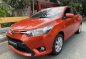 Orange Toyota Vios 2018 for sale in Quezon City-1