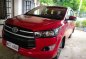 Red Toyota Innova 2017 for sale in Manual-0