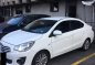 Selling Pearl White Mitsubishi Mirage 2017 in Quezon City-1