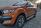 Orange Ford Ranger 2018 for sale in Manual-3