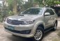 Pearl White Toyota Fortuner 2014 for sale in Valenzuela-1