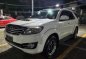 Pearl White Toyota Fortuner 2015 for sale in San Mateo-0