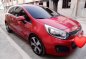 Red Kia Rio 2013 for sale in Automatic-2