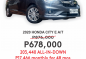 2020 Honda City  1.5 E CVT in Cainta, Rizal-8