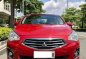 Red Mitsubishi Mirage 2015 for sale in Automatic-3