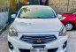 White Mitsubishi Mirage 2015 for sale in Manual-2