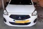 White Mitsubishi Mirage 2016 for sale in Manual-4