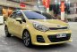 Yellow Kia Rio 2016 for sale in Automatic-4