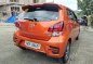 Orange Toyota Wigo 2018 Hatchback at 43000 for sale in Manila-3