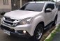 Pearl White Isuzu Mu-X 2015 for sale in Valenzuela-0