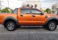 Orange Ford Ranger 2018 for sale in Manual-5