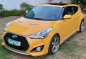 Yellow Hyundai Veloster 2014 for sale in Parañaque-0