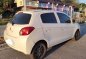 White Mitsubishi Mirage 2013 Hatchback at Automatic  for sale in General Mariano Alvarez-2