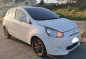 White Mitsubishi Mirage 2013 Hatchback at Automatic  for sale in General Mariano Alvarez-0